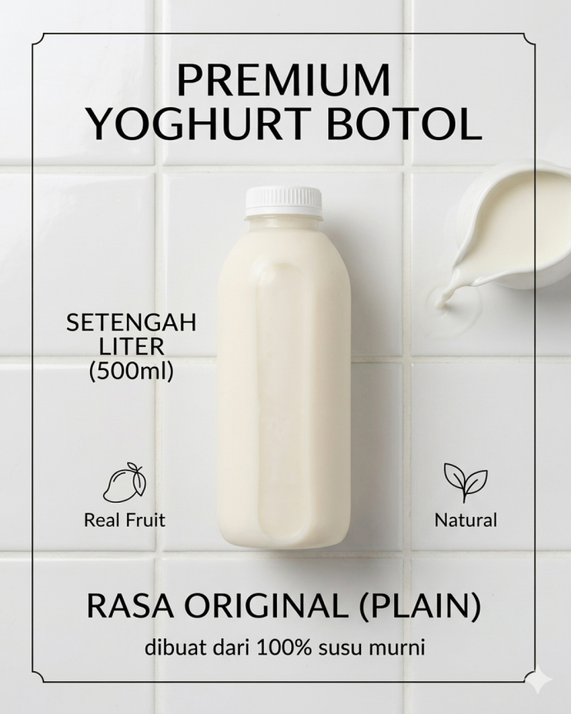 Yoghurt Botol Rasa Plain/Original Yoghurt Botol Rasa Plain/Original