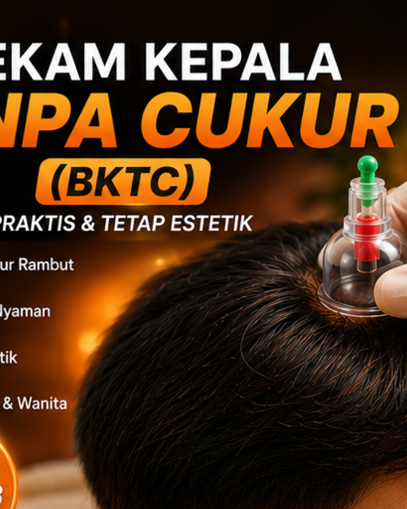 Bekam Kepala Tanpa Cukur (BKTC) – Praktis & Tetap Estetik